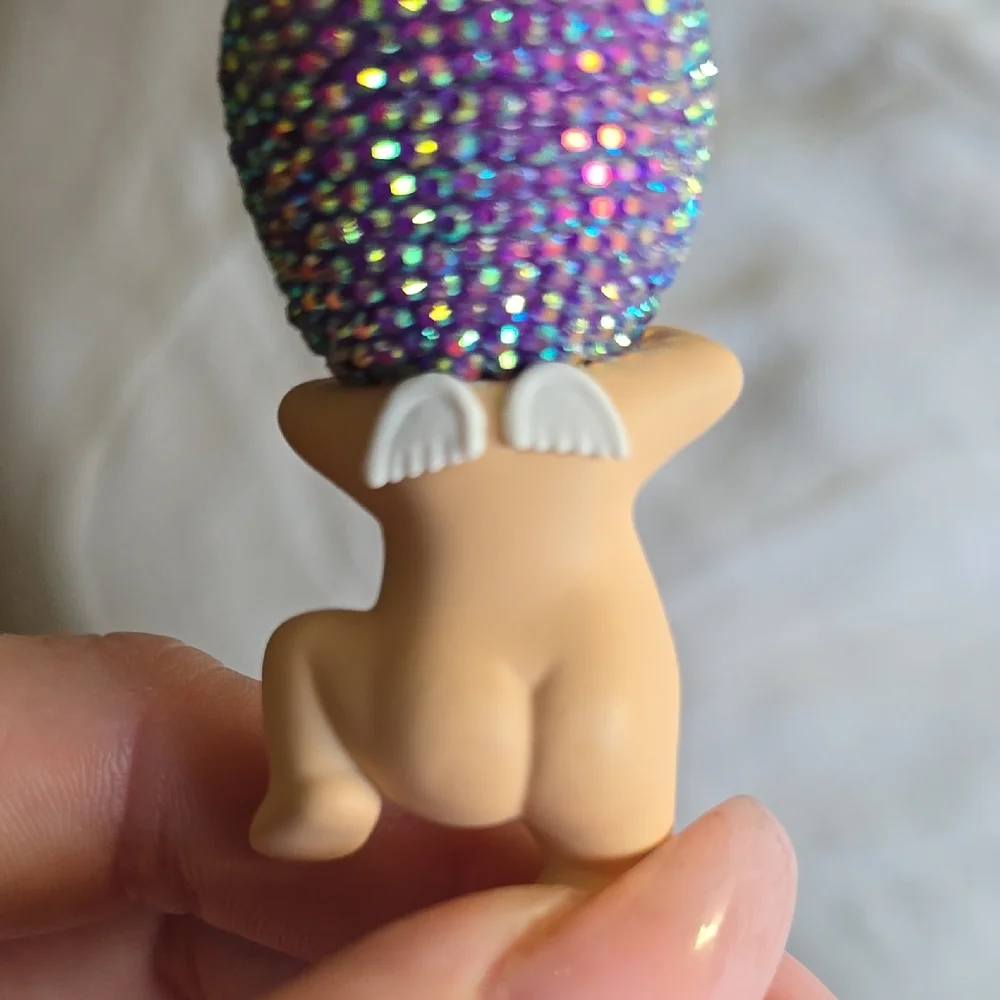 Sonny Angel Hippers Harvest Series Eggplant Bedazzled 100% Authentic